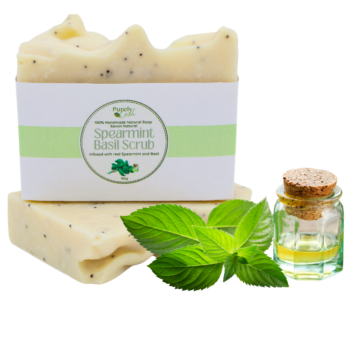 Spearmint Basil Soap